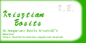 krisztian bosits business card